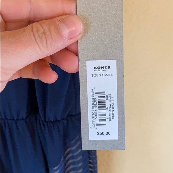 Navy Blue Maxi Dress - Picture 4 of 5